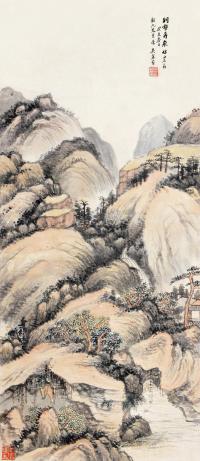 吴湖帆 癸亥（1923）年作 洞壑奔泉 立轴