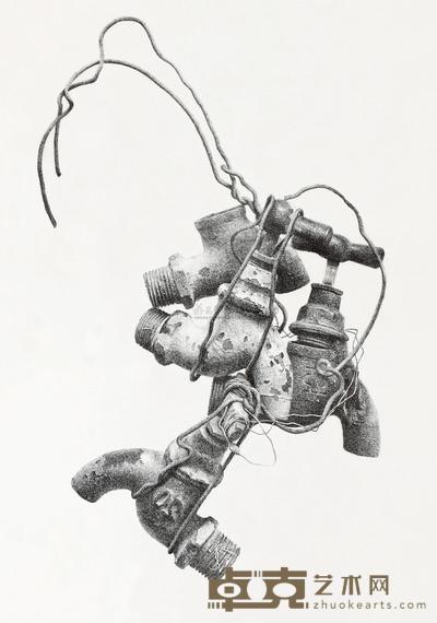 冷军 2002年作 水龙头 46×35.5cm