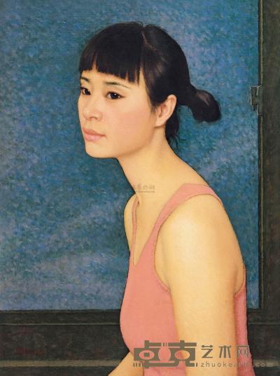 靳尚谊 2004年作 肖像 63×46cm
