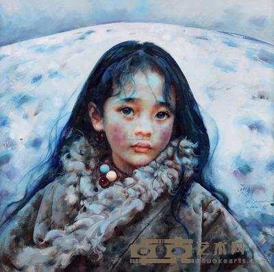 艾轩 2004年作 藏女 60×60.5cm