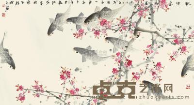 陈永锵 2005年作 桃源春暖 镜框 83×153cm
