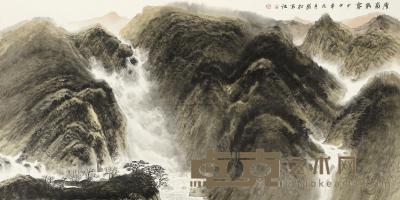 许钦松 2004年作 雾新岩层 镜框 69×137cm
