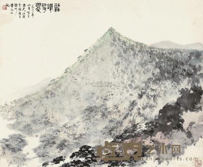 傅抱石 韶峰耸翠 立轴 56×68cm