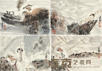 王涛 2006年作 人物 册页 (十二开) 64×45cm×12