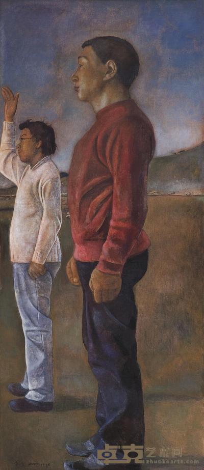 朝戈 2007年作 远了 190×82cm