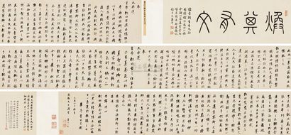 永瑆 1789年作 临董香光手卷 手卷
