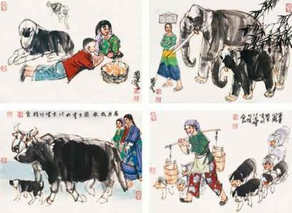 史国良 人物册页