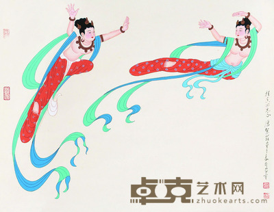 潘洁兹 飞天 52×67.5 每幅3.2