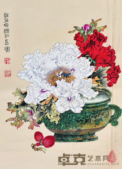 郑乃珖 万紫千红 61×44 每幅2.4