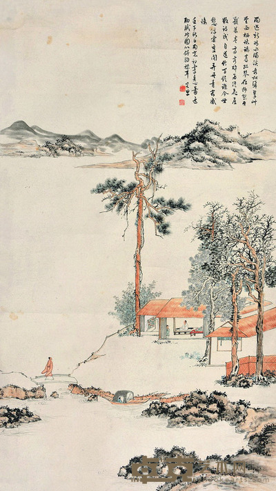 胡诺思 雨过新春图 109×62 每幅6.2