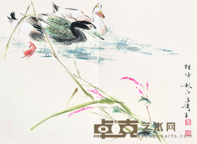 王雪涛 相依秋江 43×59 每幅2.3