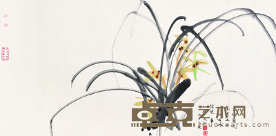 黄永玉 兰花 68.5×137 每幅8.6