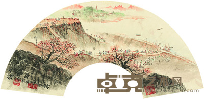 钱松岩 太湖之畔 13.5×43 每幅0.5