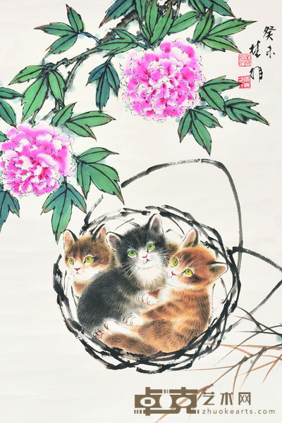 方楚雄 猫 68×46 每幅2.8