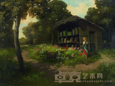 拉斯契欧.尼奥格拉夫 养蜂少女 60×80