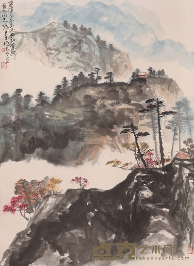 李琼久 山水 83x61cm 约4.6平尺