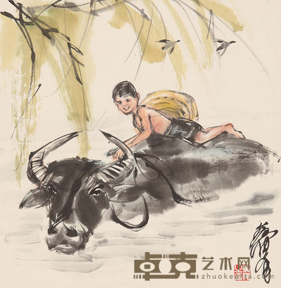 黄胄 人物 34x34cm 约1平尺