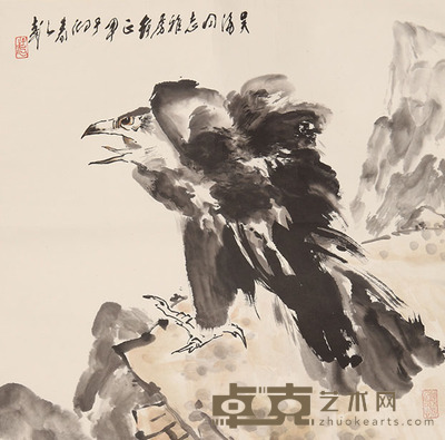 王子武 鹰 69x69cm 约4.3平尺