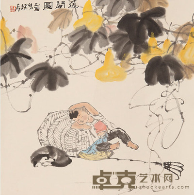 朱理存 人物 68x68cm 约4.2平尺