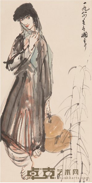 史国良 人物 43x68cm约2.6平尺
