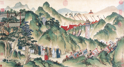 陈枚 人物立轴