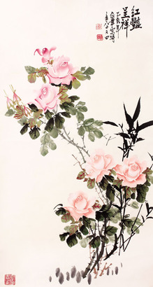 张企华 花卉镜片