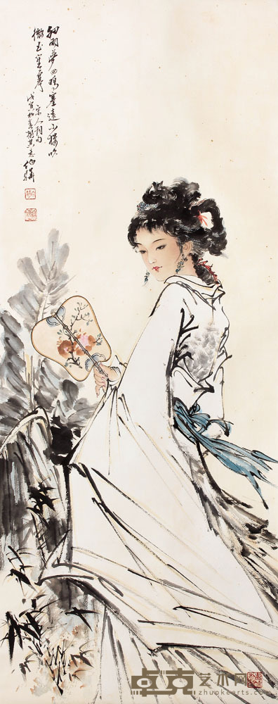 白伯骅 人物立轴 117×47