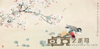 喻继高 花鸟镜片 57×83