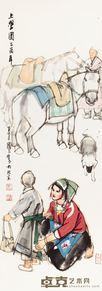 史国良 人物立轴 101×34