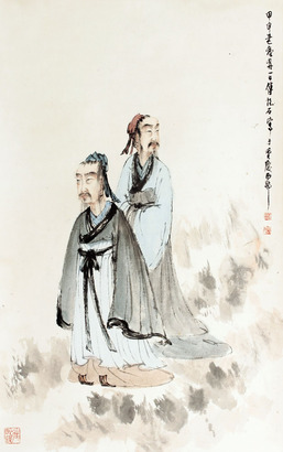 傅抱石 人物立轴