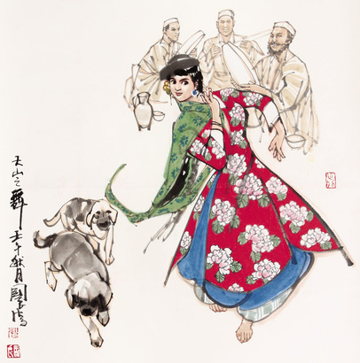 史国良 人物立轴