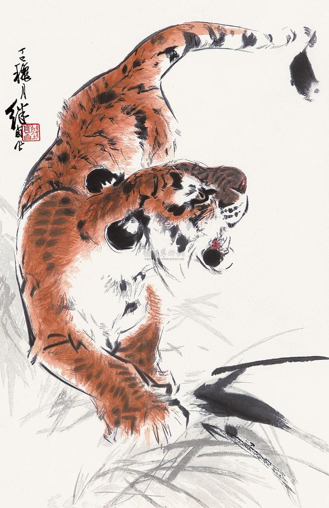 刘继卤 虎 （一件）
