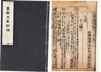 明 万历大字精刻本原版初印《五车韵瑞》一册（153—154卷）