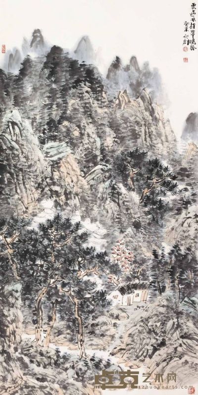 桂行创 山水 立轴 138×69cm