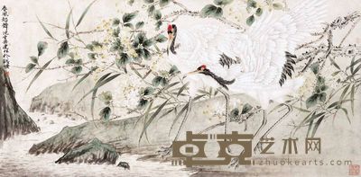 姜建林 春风起舞 托片 65×133cm