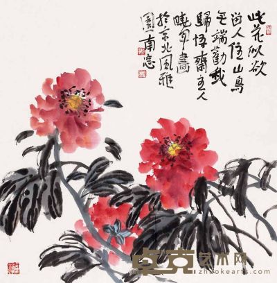 李晓军 花卉 软片 70×69cm