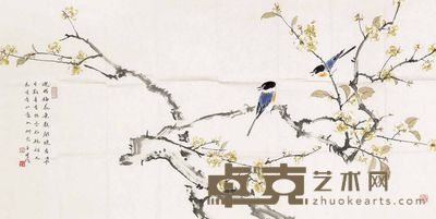 周午生 迎腊梅花无数开 软片 66×130cm