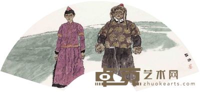赵奇 人物 软片 30×68cm
