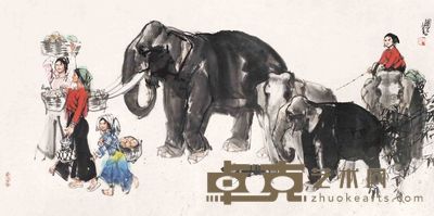 史国良 人物 镜片 70×140cm