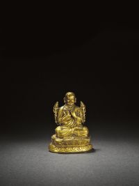 明·铜鎏金宗喀巴大师像