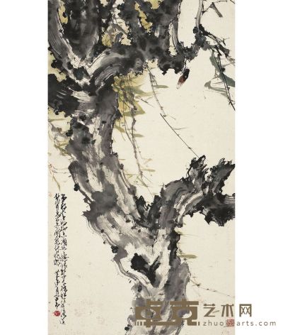 柳鸣图 104.5×59cm