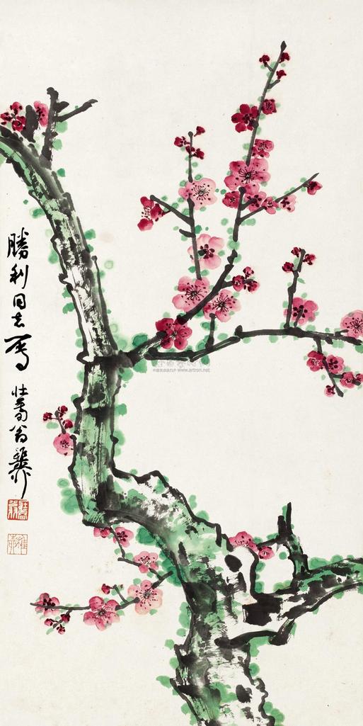 谢稚柳 花鸟 立轴