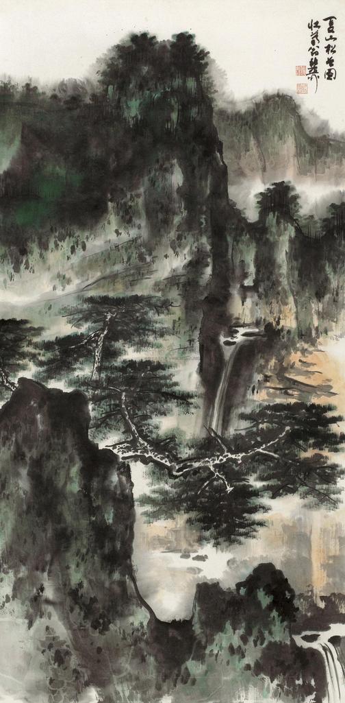 谢稚柳 山水 立轴