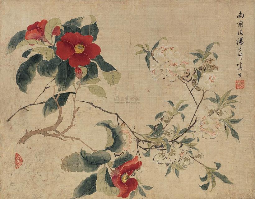 汤世澍 兰花图 立轴