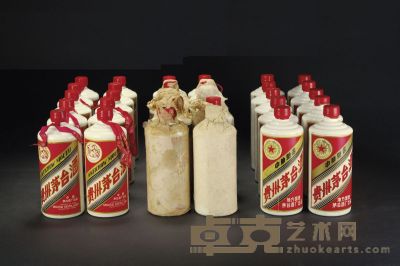 1981—1986年五星牌、飞天牌贵州茅台酒一组30瓶 