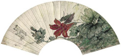 居廉 1882年作 花鸟 镜框