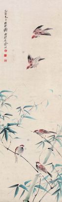 谢稚柳 花鸟