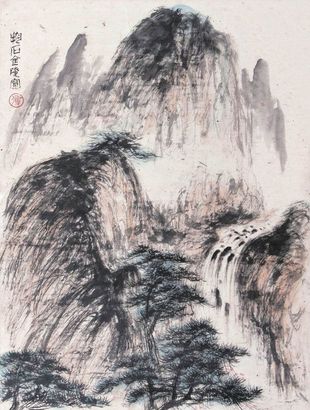 傅抱石 山水