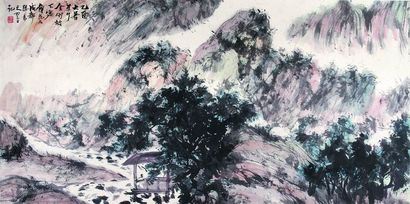 傅抱石 山水