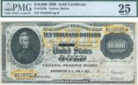 美国（Gold Certificate）金币券1917年10000美元